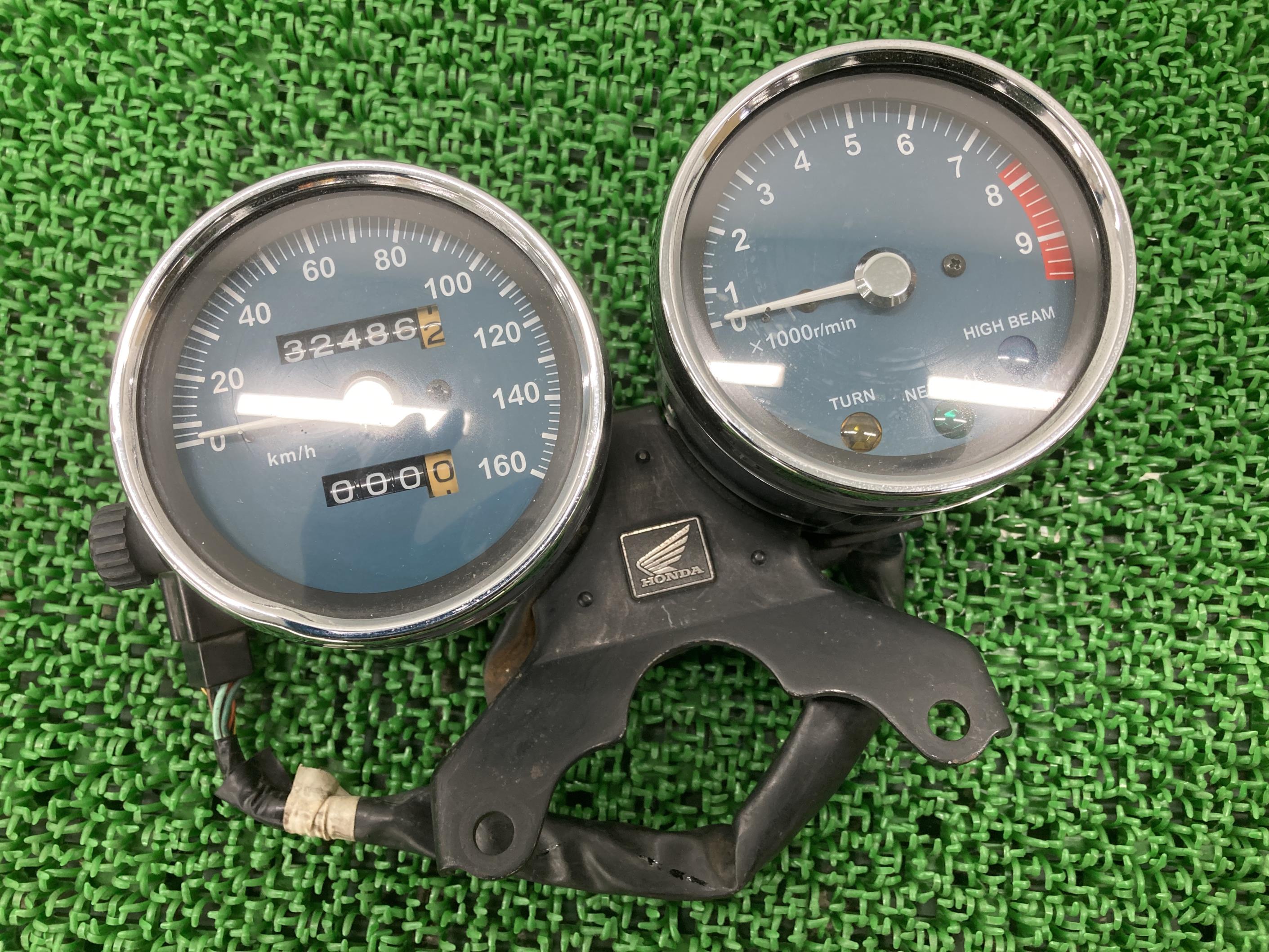 CB400SS メーター ホンダ 純正 バイク 部品 NC41 スピード タコ ステー カスタム素材に 車検 Genuine 【中古】 61