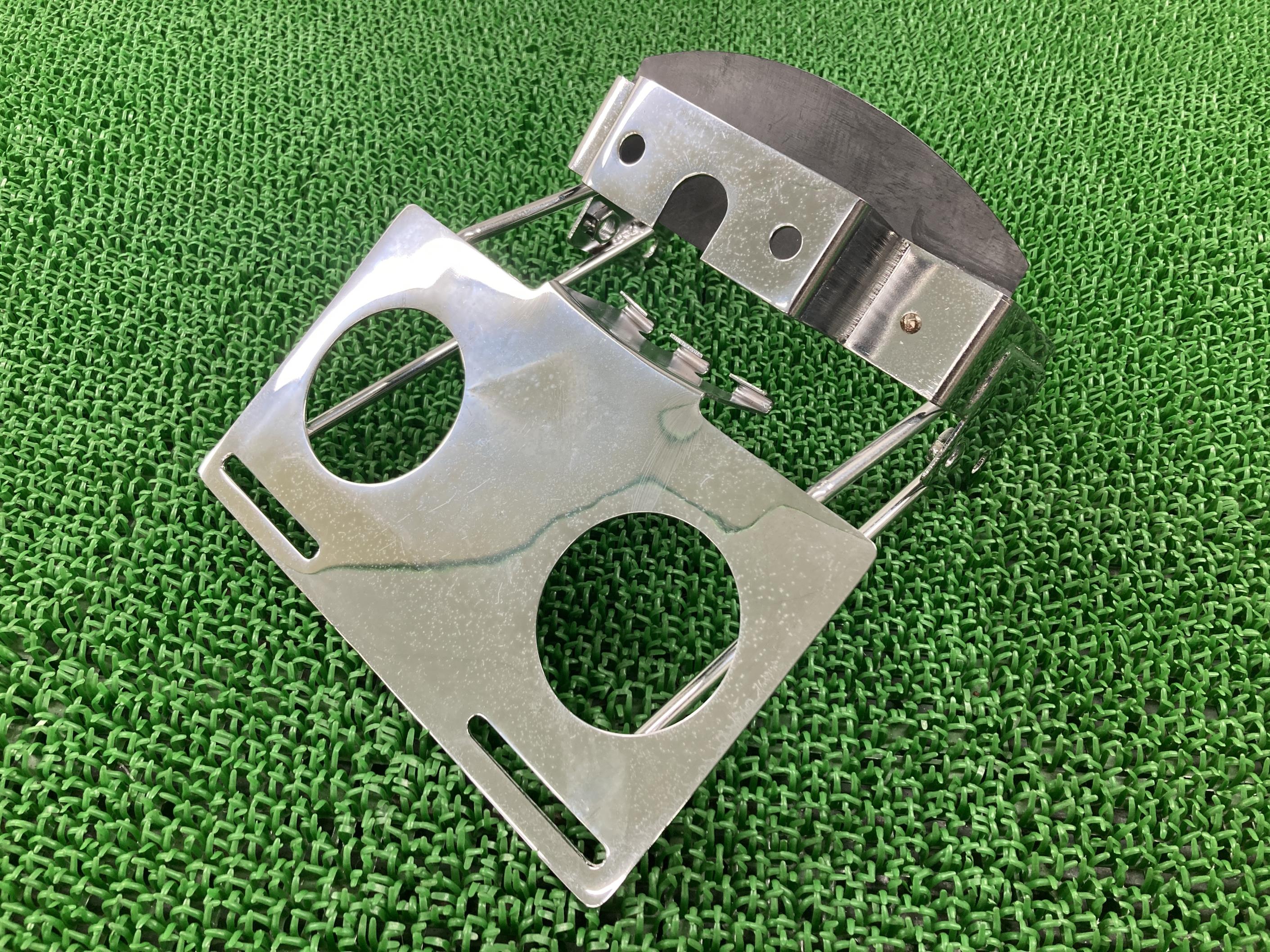 FXSTCテールランプステー社外バイク部品ハーレークロームFXWGソフテイルダイナナンバーステー【中古】 39