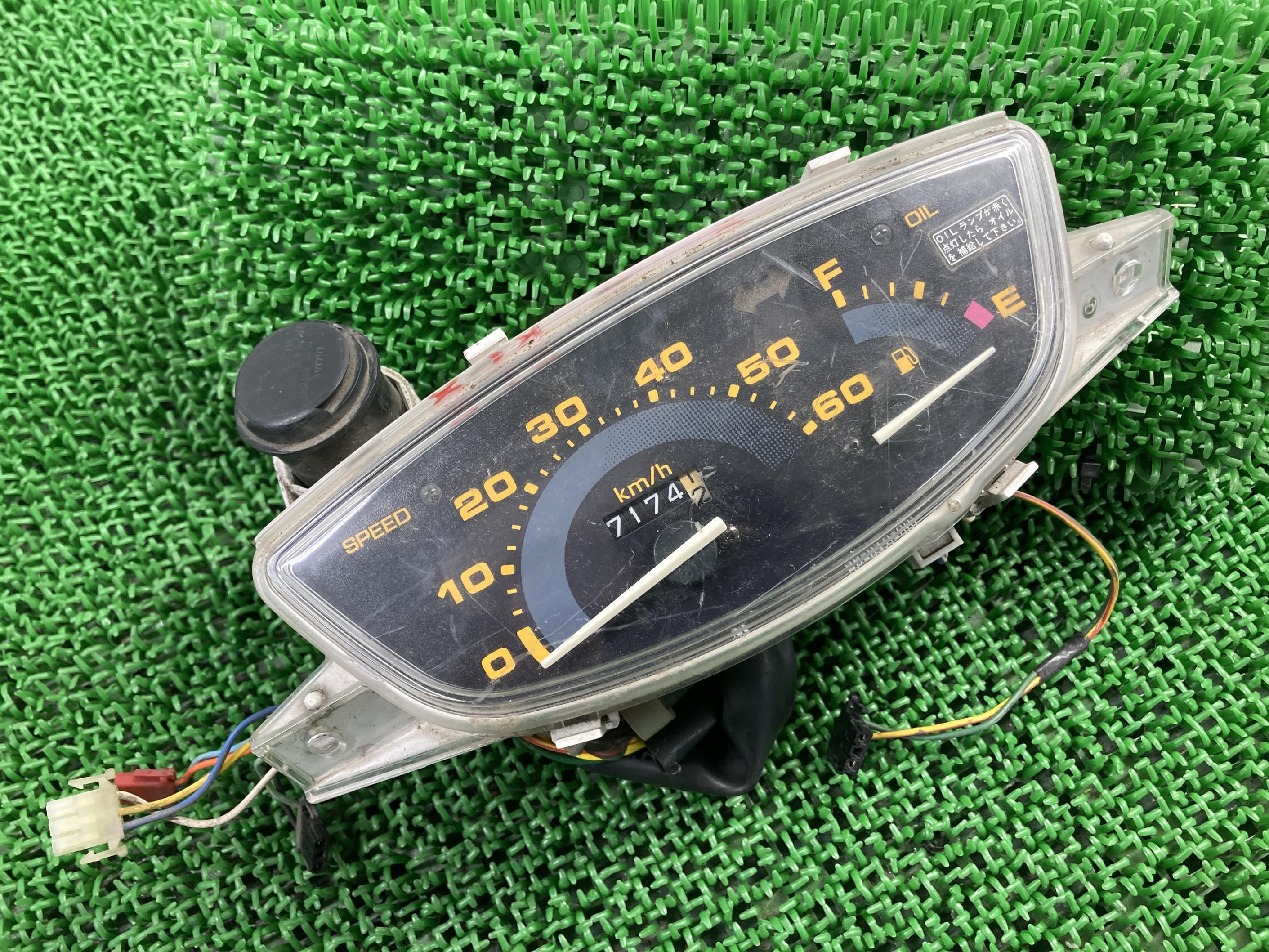スーパーディオメーターホンダ純正バイク部品AF27SuperDio割れ欠け無し品薄希少品車検Genuine【中古】 60