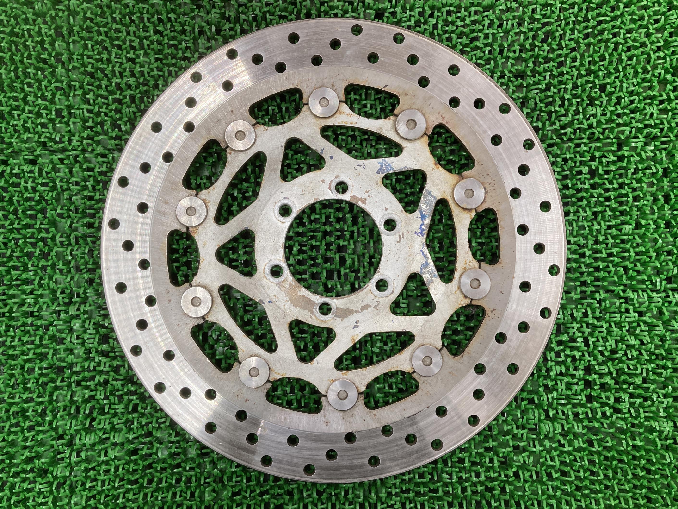 XJR400Rフロントブレーキディスク片側ヤマハ純正バイク部品RH02J曲がりなしディスクローターお安く車検Genuine【中古】 79