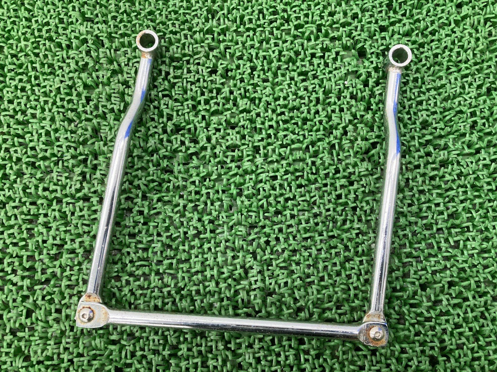 汎用 サドルバッグサポート 社外 バイク 部品 ハーレー ドラッグスター スティード シャドウ バルカンなどに カスタム素材に SR400 ドラッグスター400 GB250クラブマン スティード400 バルカン400 ドラッグスター400クラシック 【中古】 Ut(2)