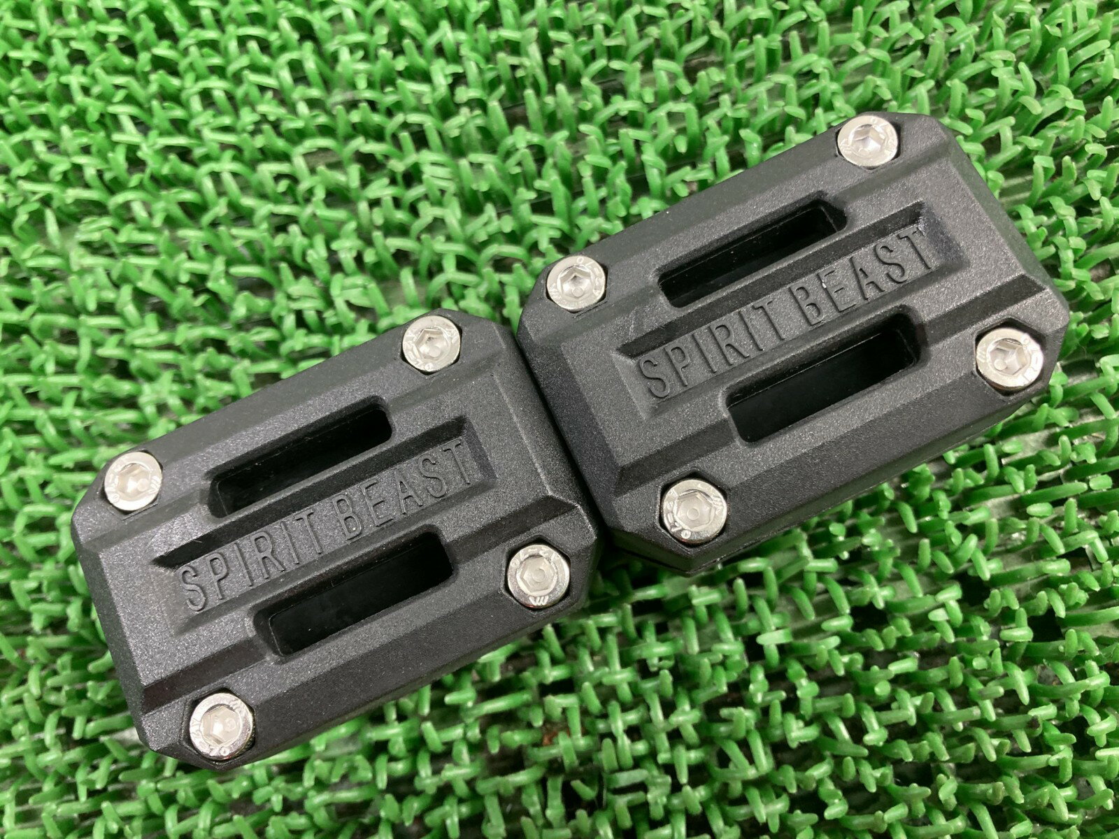 エンジンガード用バンパーガードブロック社外バイク部品22mm25mm28mm割れ欠け無し品薄希少品【中古】