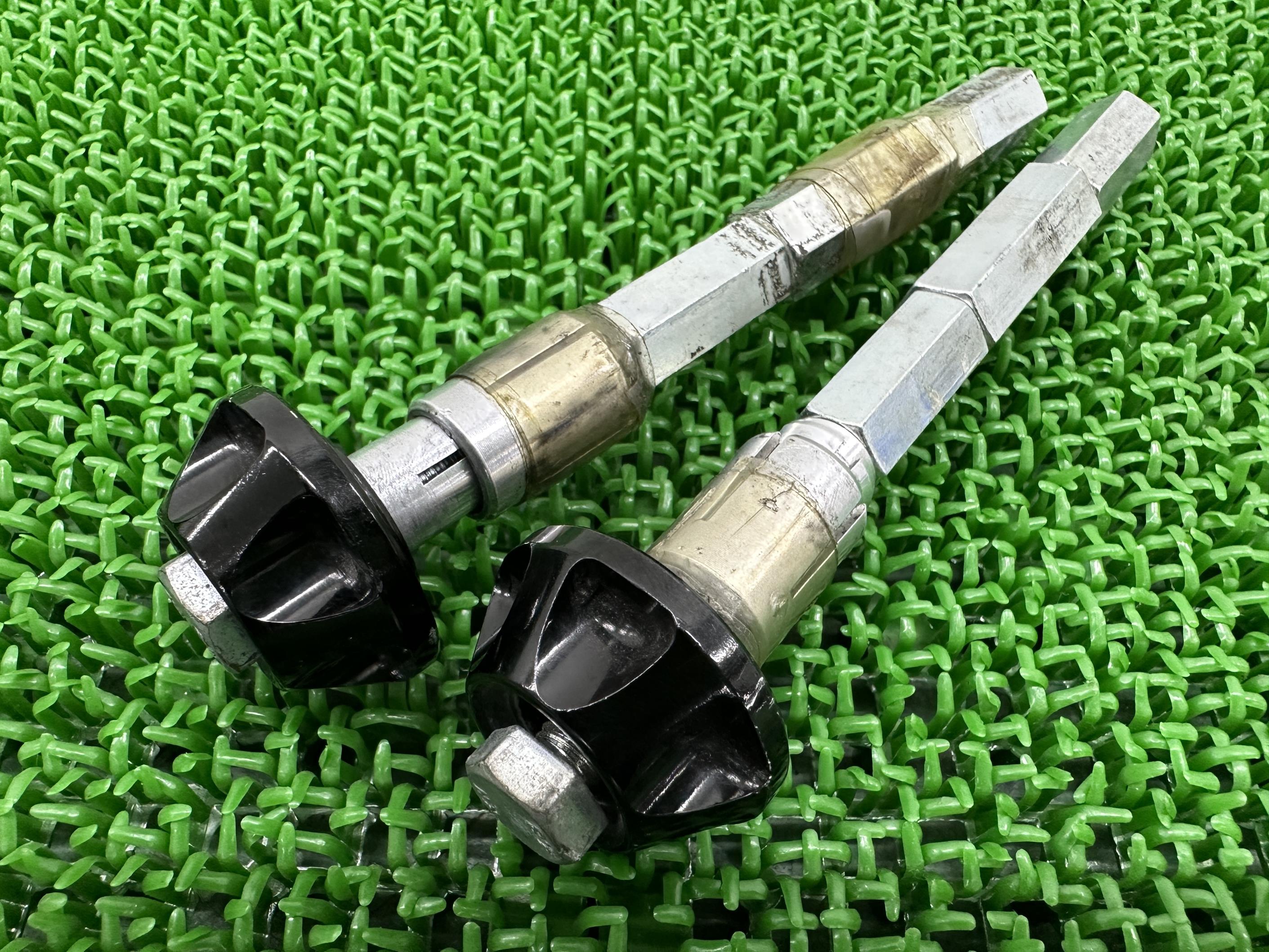 GSR250ハンドルバーエンド左右社外バイク部品GJ55D22.2mmハンドル用グリップエンドハンドルウェイトコケキズ無しGSX【中古】 17