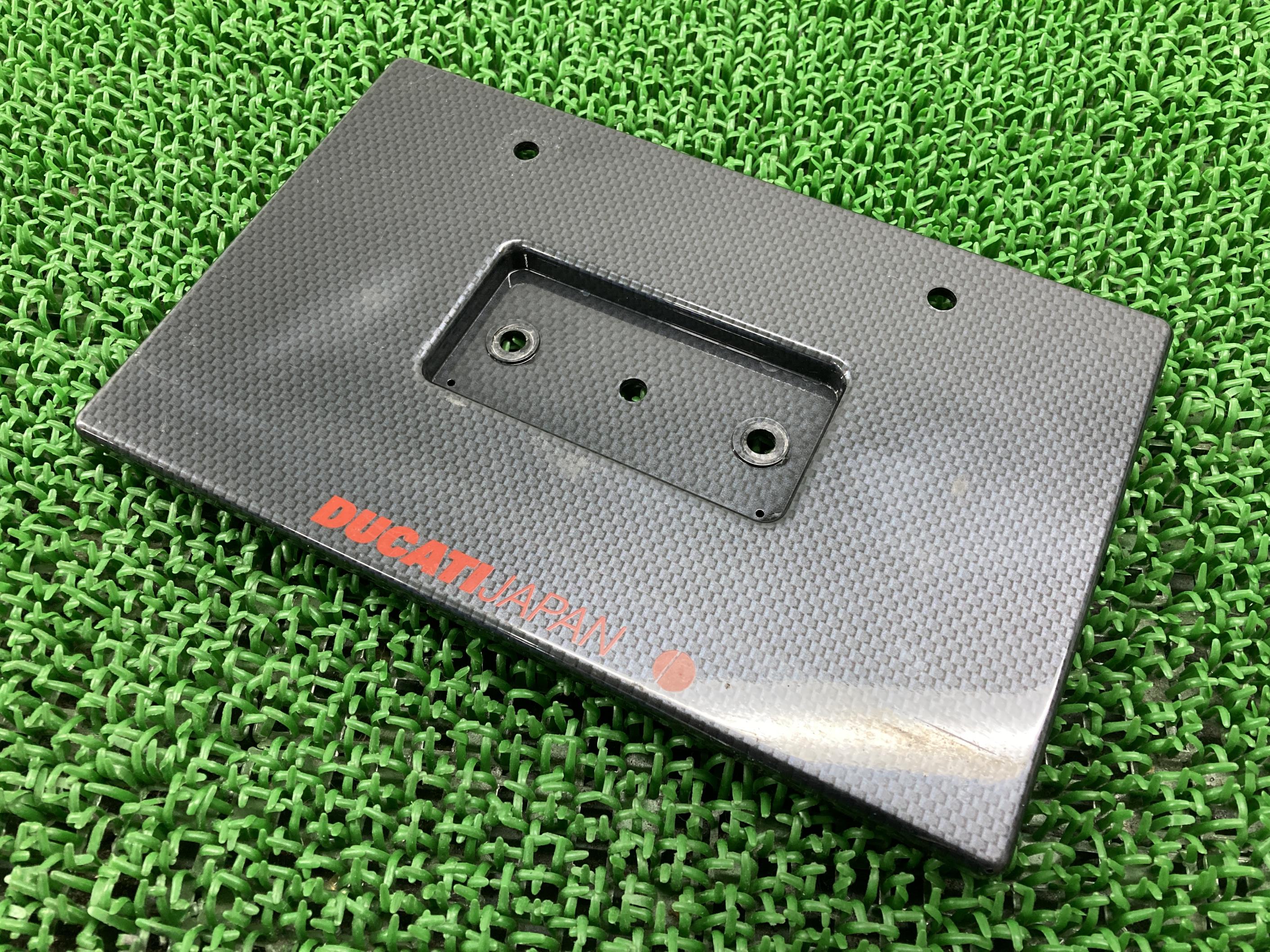 ナンバープレートホルダードゥカティ純正バイク部品ナンバーステー89911991299モンスターM400車検Genuine【中古】 6