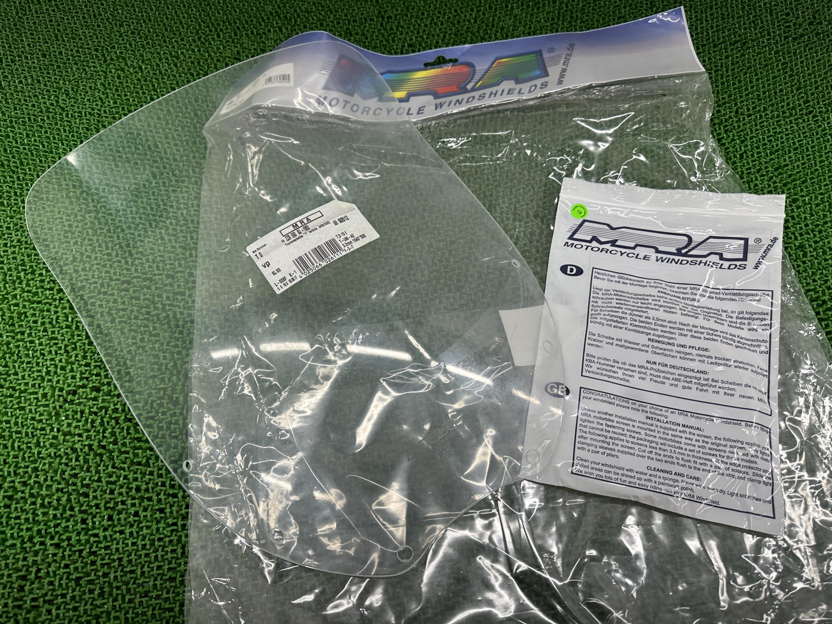 MRA製ZZ-R600 スクリーン 在庫有 即納 社外 新品 バイク 部品 ZX600D 90年〜92年ZZR600 クリア ツーリングスクリーン 未使用品