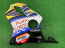 CBR600F4i サイドカウル 左 黄/青 ホンダ 純正 バイク 部品 PC35 バレンティノロッシモデル NastroAzzurro 逆車 修復素材やペイン...