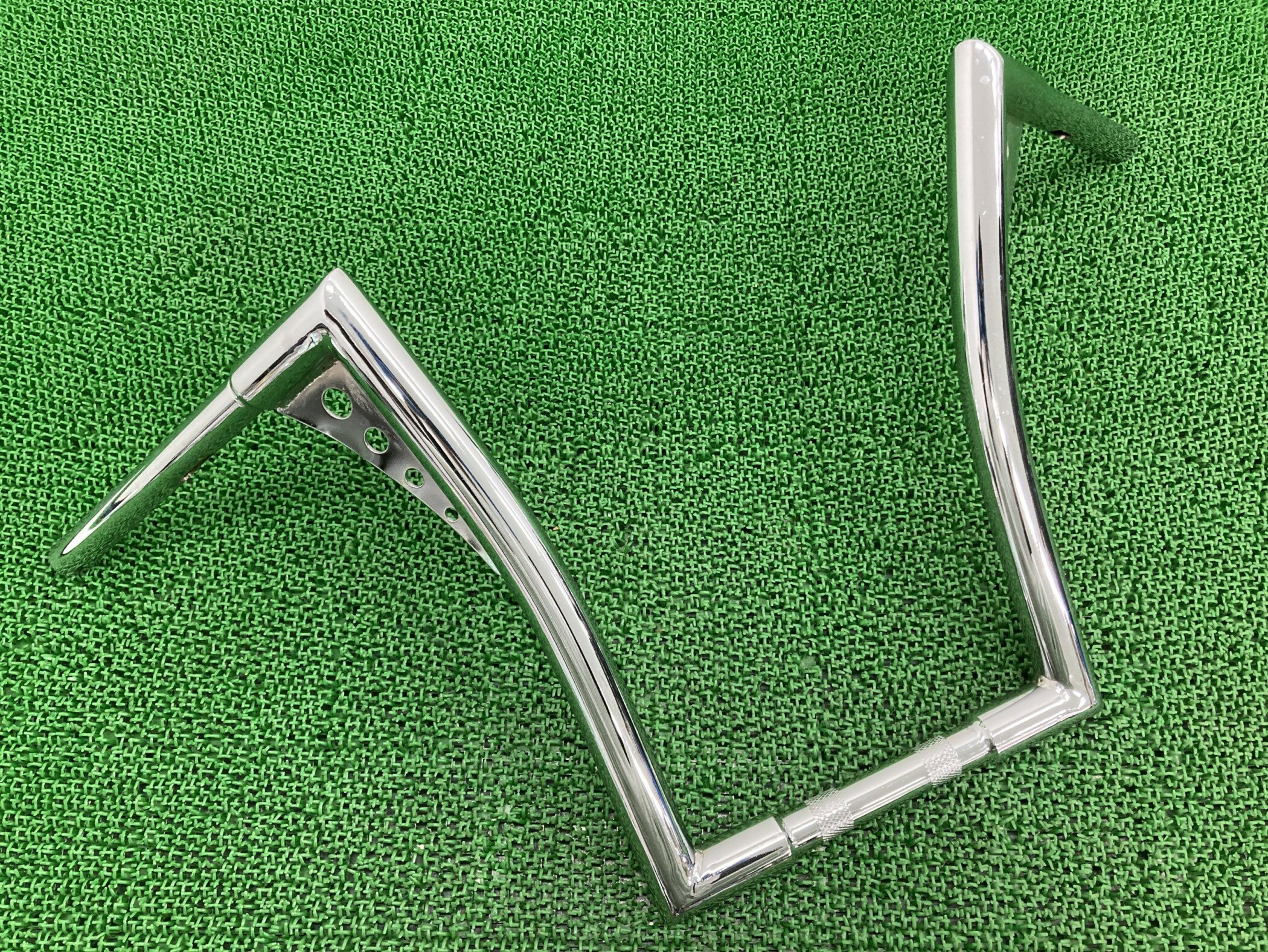 ハーレーハンドル社外バイク部品クロームスポスタダイナソフテイル14インチ1インチキングエイプハンガー【中古】 6