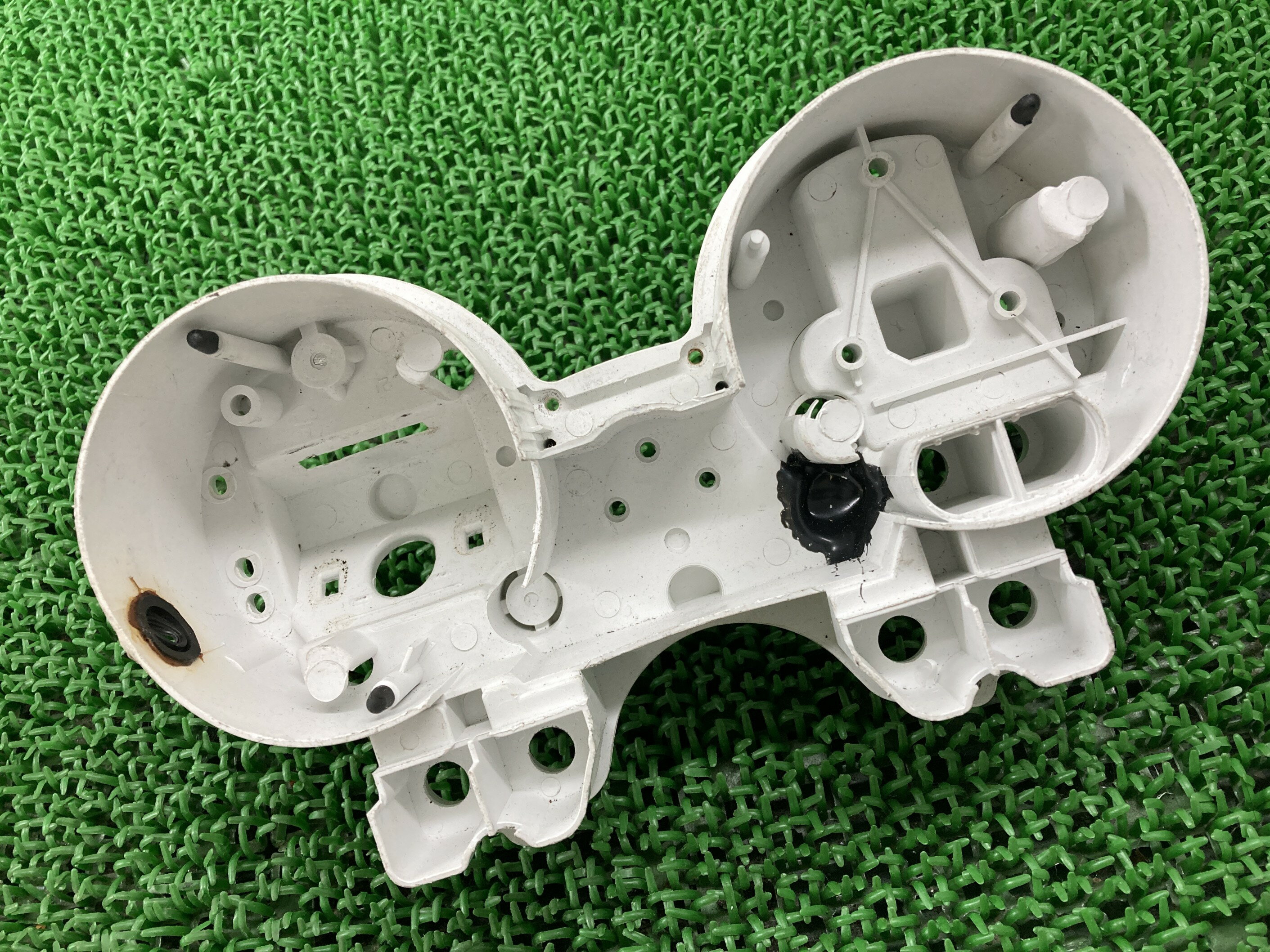 ゼファー400メーターインナーケースカワサキ純正バイク部品ZR400Cロアケース修復素材に品薄希少品車検Genuine【中古】 65