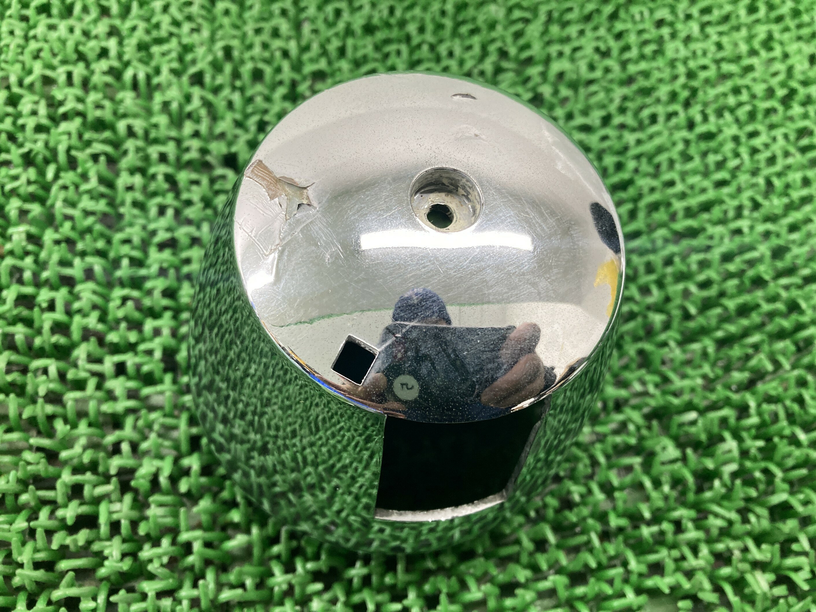 ゼファー400タコメーターケースカワサキ純正バイク部品ZR400Cロアカバーペイント素材に割れ欠け無し品薄希少品車検Genuine【中古】 56