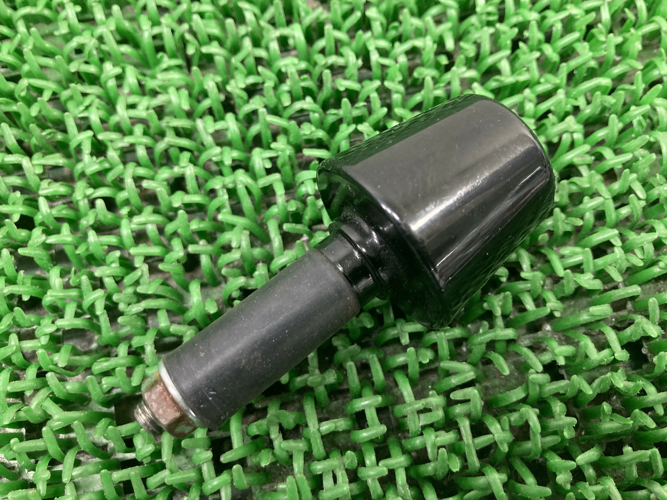 NINJA250SLハンドルバーエンド片側カワサキ純正バイク部品BX250Aニンジャ250SLグリップエンドハンドルウエイトペイント素材に曲がり無し車検Genu...