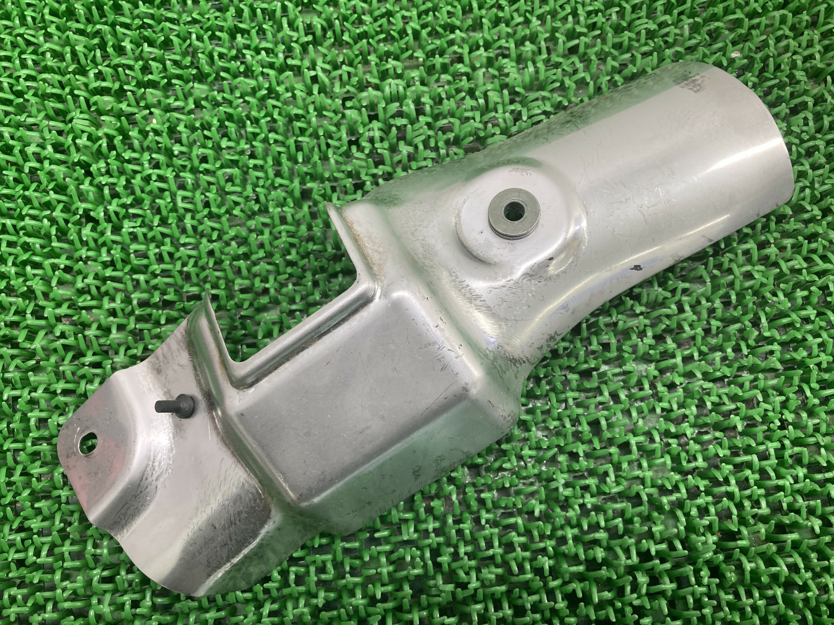 ZX-6Rマフラーヒートガードカワサキ純正バイク部品ZX636C割れ欠け無し品薄希少品車検Genuine【中古】