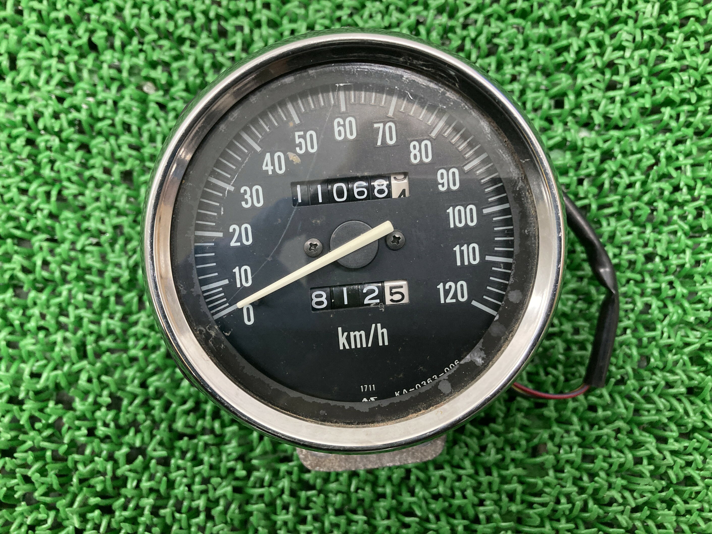 エリミネーター125 メーター カワサキ 純正 バイク 部品 BN125A 1711 KA-0363-006 ELIMINATOR 修復素材に 品薄 車検 Ge...