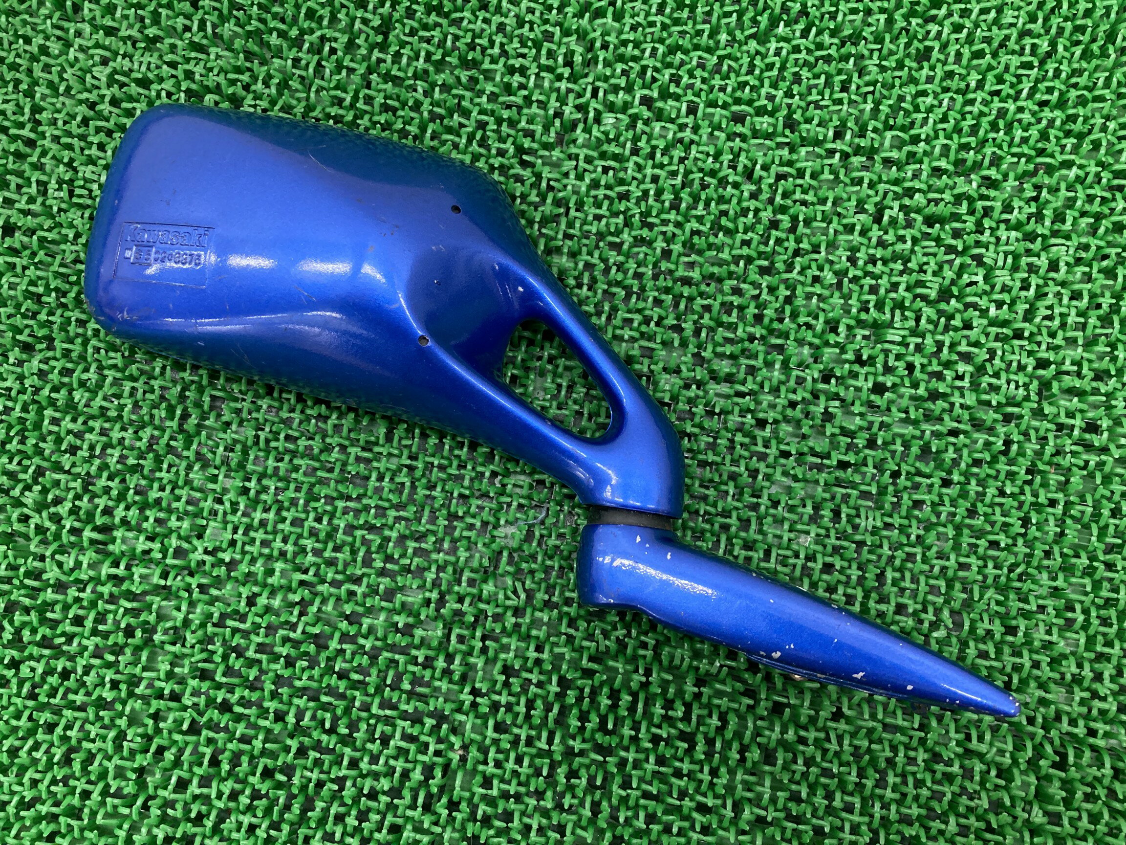 ZZ-R250 ミラー 右 青 カワサキ 純正 バイク 部品 EX250H ペイント素材に 品薄 希少品 車検 Genuine 【..