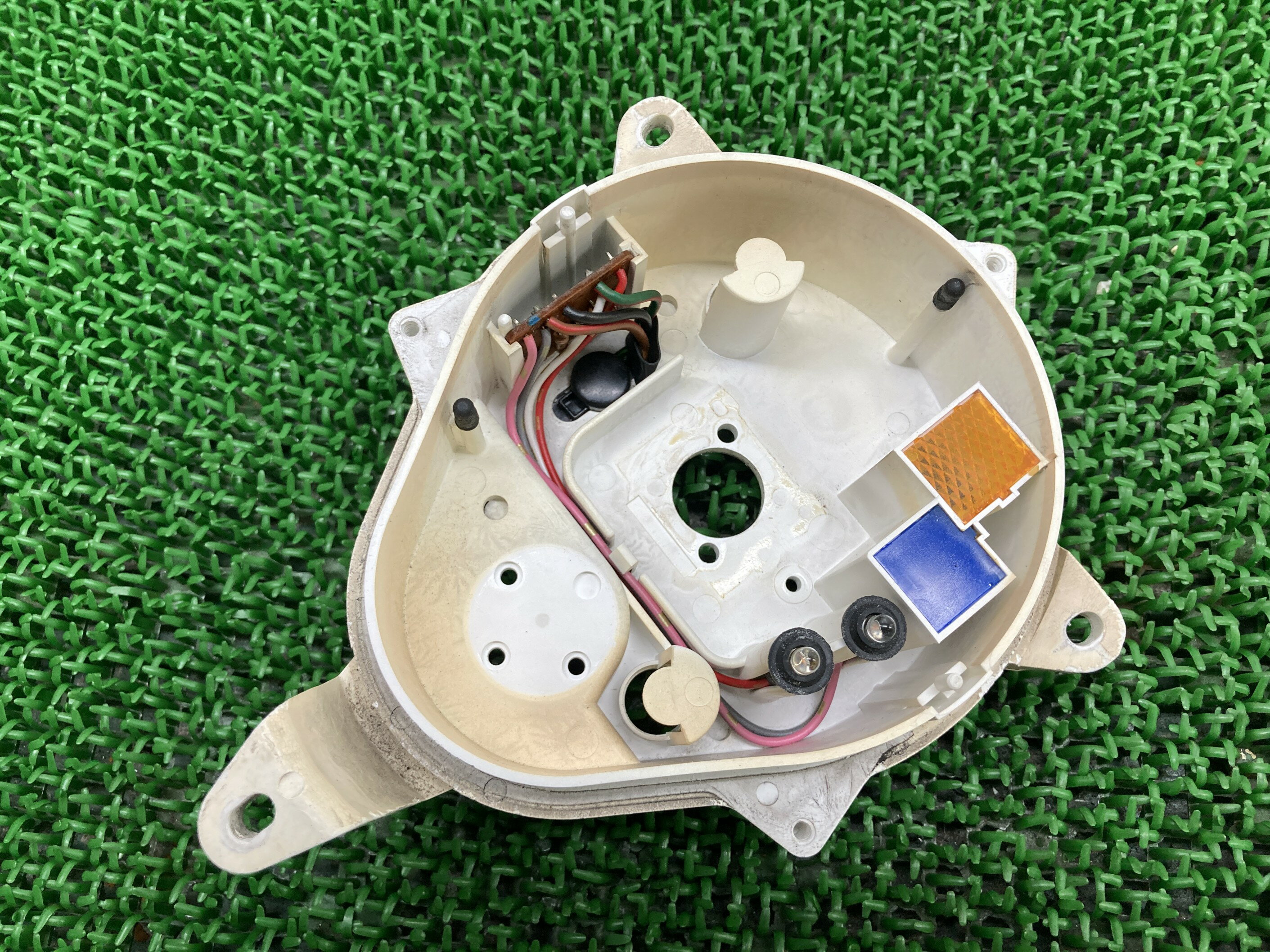 ジャイロキャノピーメーターカバーホンダ純正バイク部品TA02GyroCanopyメーターケースロアカバー修復素材に品薄車検Genuine【中古】 14