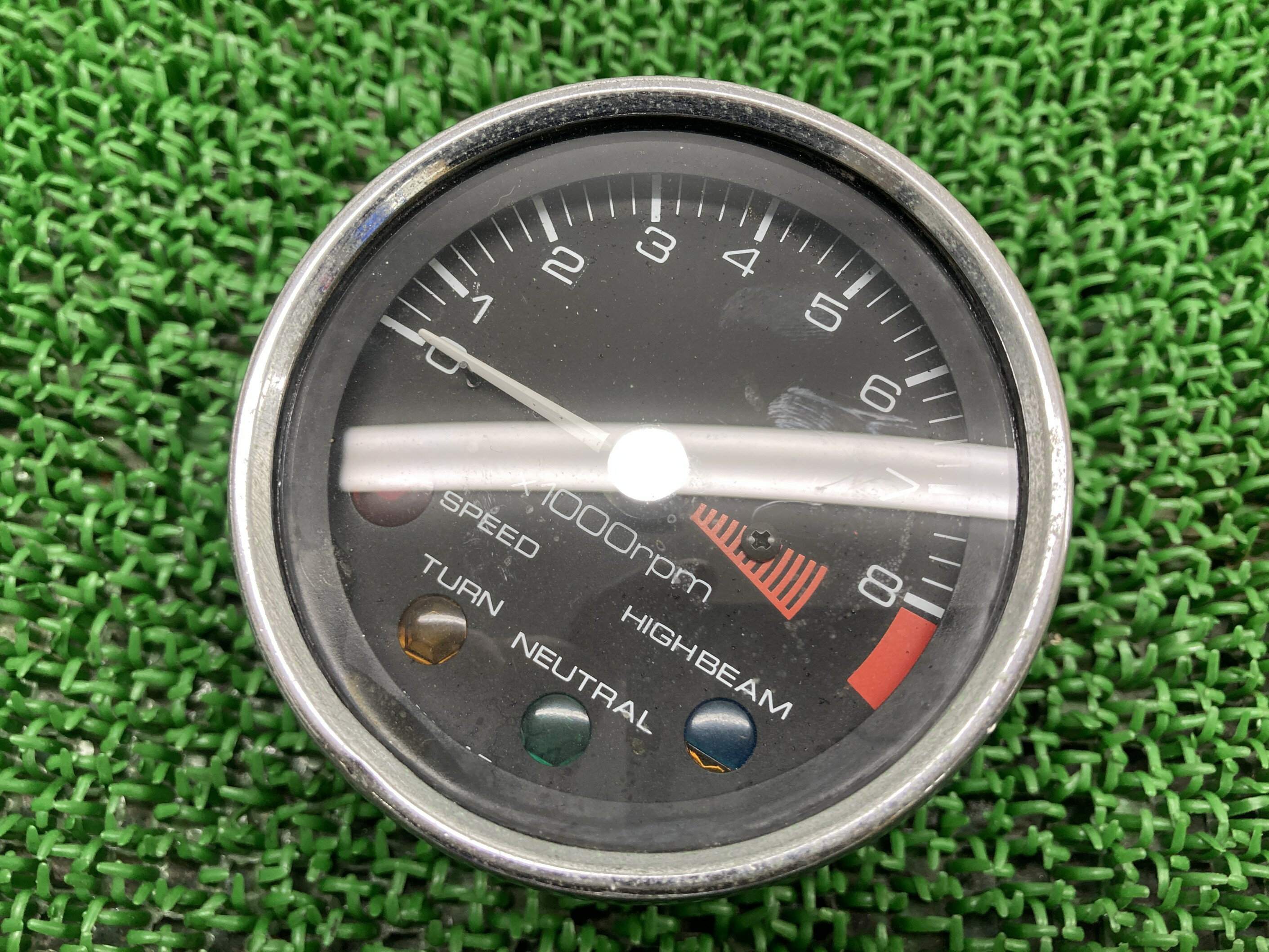 GB400TTタコメーターホンダ純正バイク部品NC20修復素材に割れ欠け無し品薄希少品車検Genuine【中古】 5