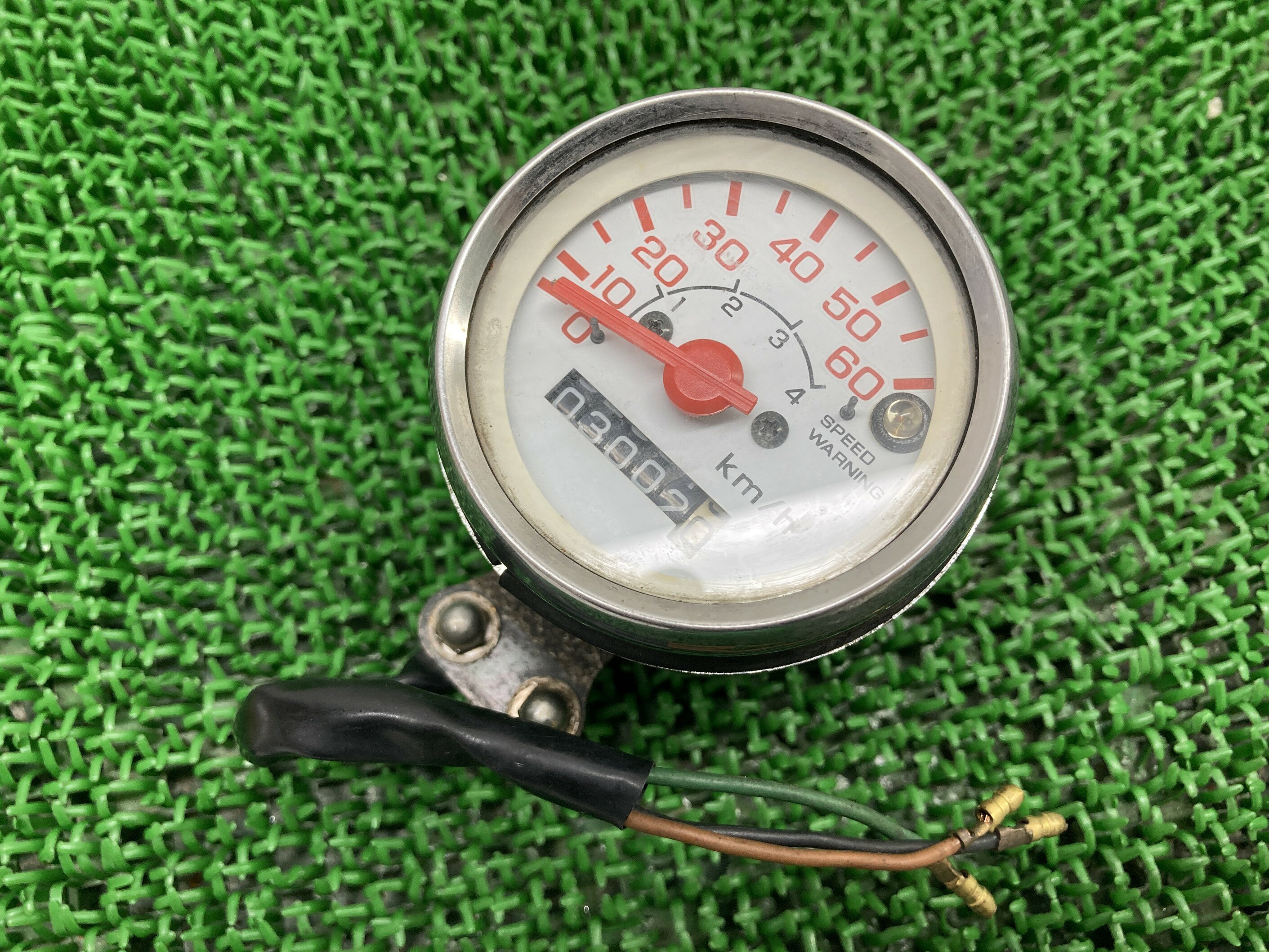 ジャズスピードメーターホンダ純正バイク部品AC09JAZZ割れ欠け無し品薄希少品車検Genuine【中古】 81