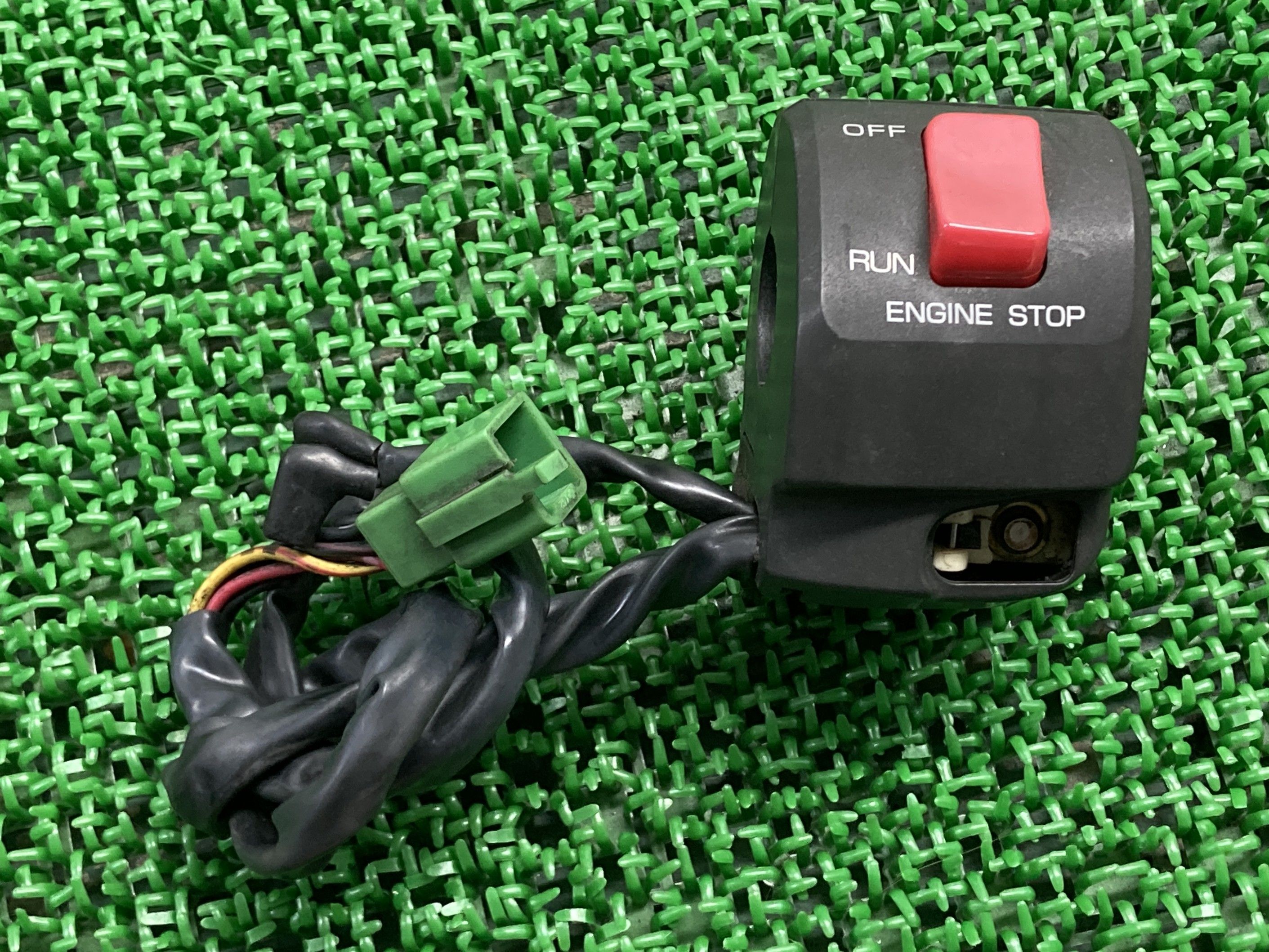 ゼファー400ハンドルスイッチカワサキ純正バイク部品ZR400CZEPHYR400スイッチボックス修復素材にコケキズ無し品薄車検Genuine【中古】 90