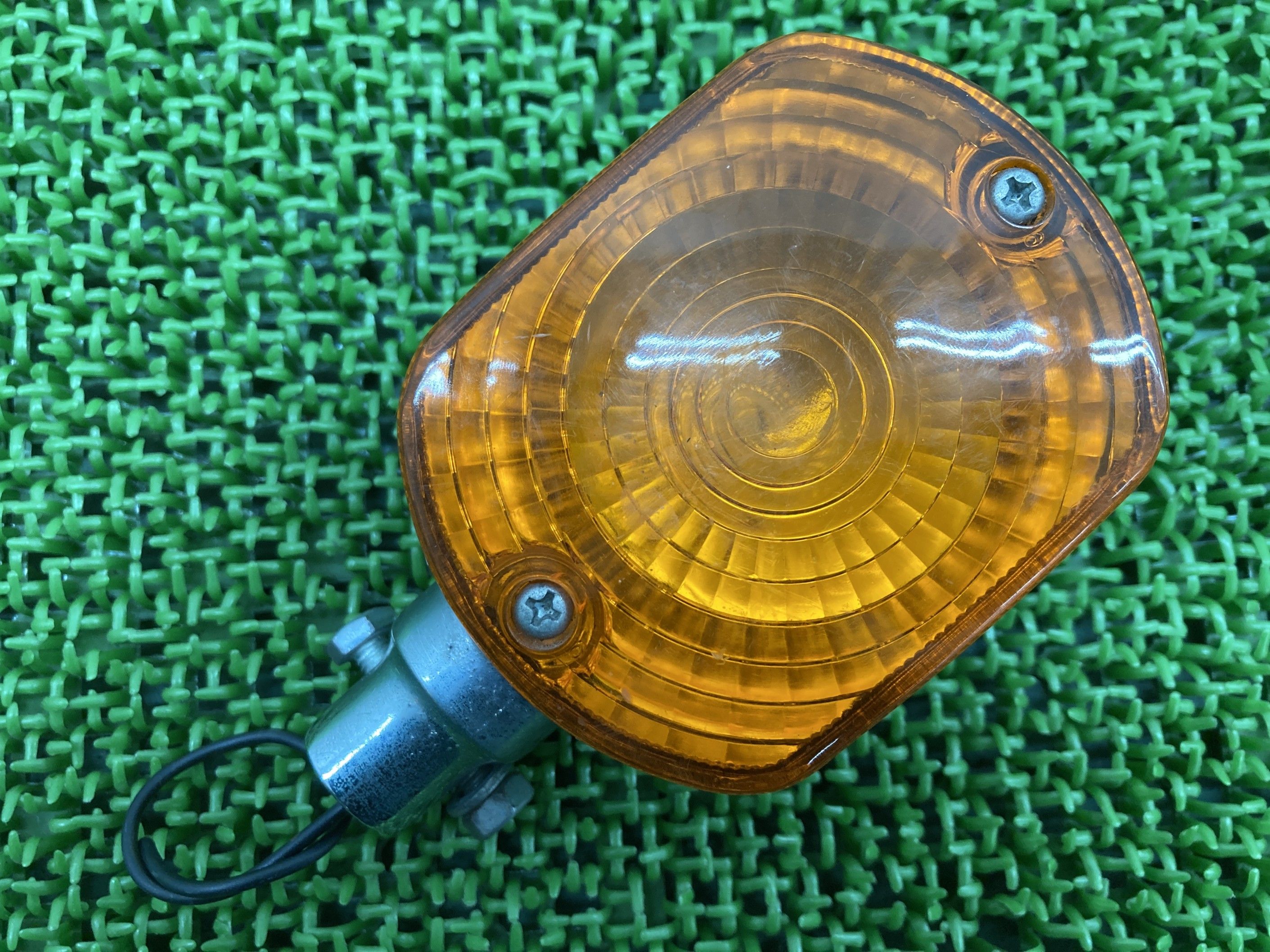 Z400FXウインカー片側社外バイク部品KZ400EノーマルタイプメッキフェックスZ100MK2ペイント素材に【中古】 15