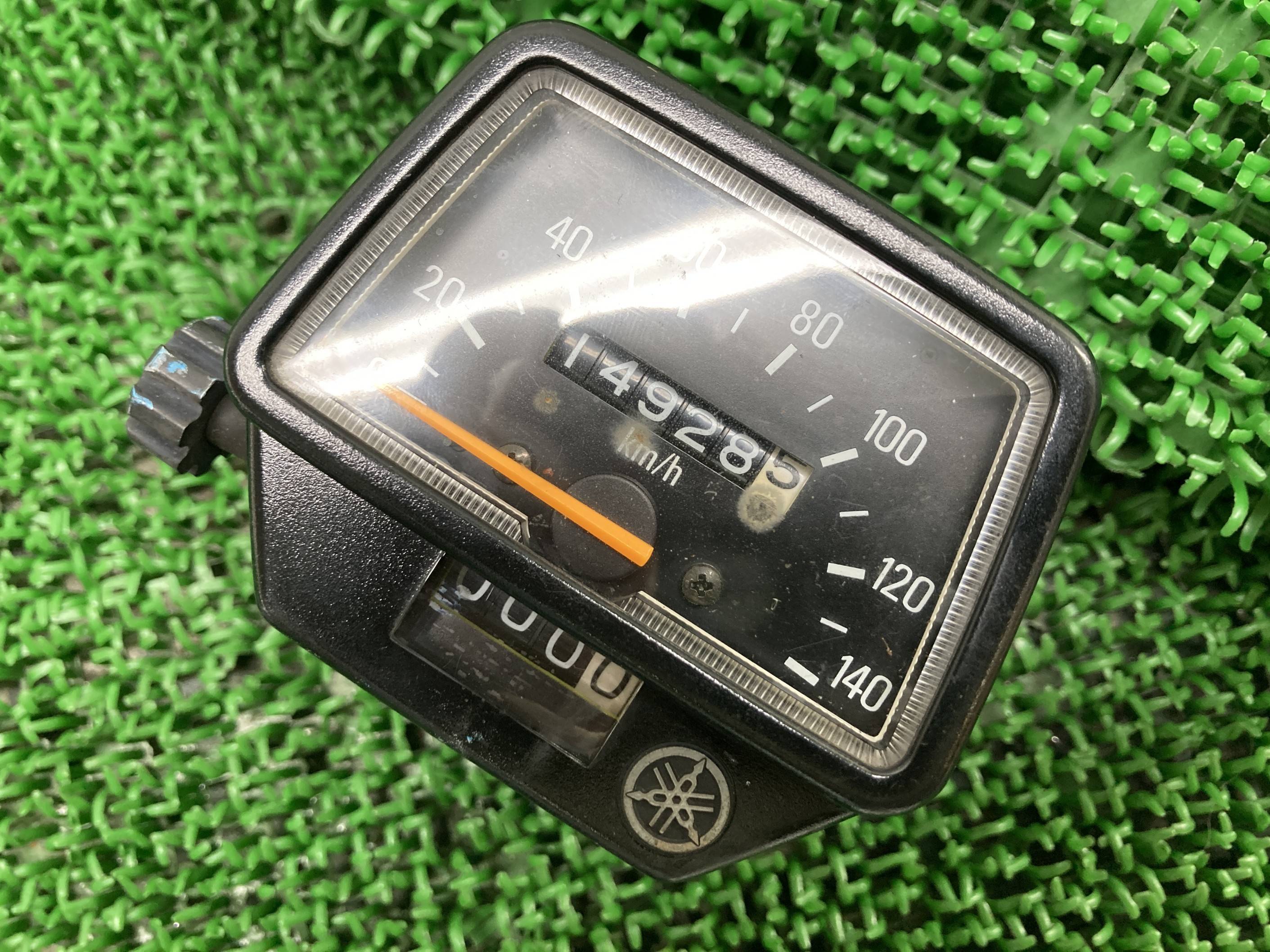 TW200スピードメーターヤマハ純正バイク部品DG07J修復素材にコケキズ無し品薄希少品車検Genuine【中古】 76