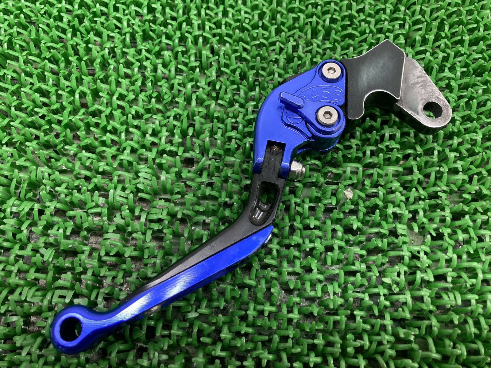 YBR125 クラッチレバー 社外 バイク 部品 アルミビレットレバー 可倒式 曲がり無し 品薄 希少品 【中古】 yA