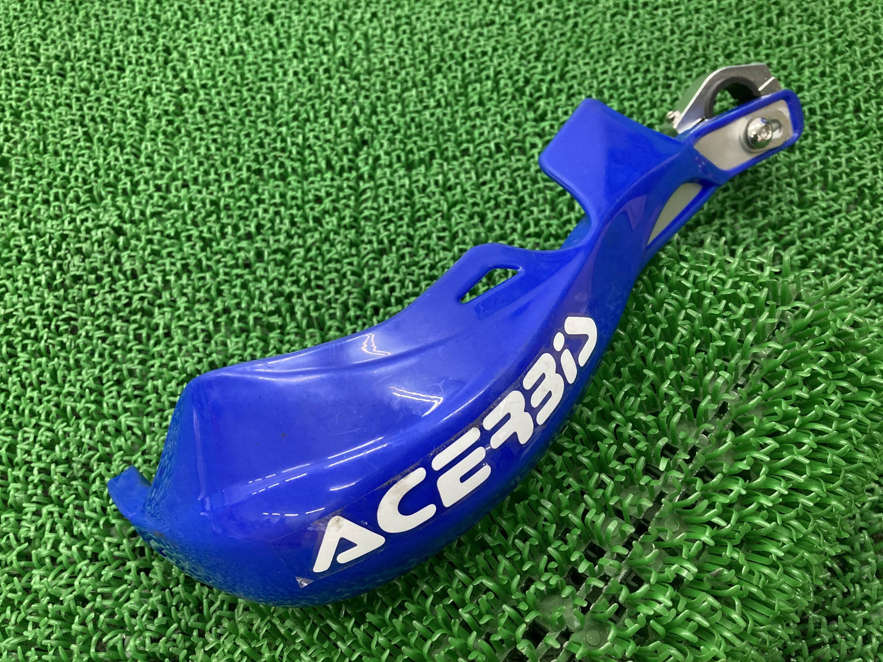 アチェルビス製Dトラッカーナックルガード右青社外バイク部品LX250Eハンドガード割れ欠け無し品薄希少品セロー250CRM250RCR125Rエイプ50KDX1...