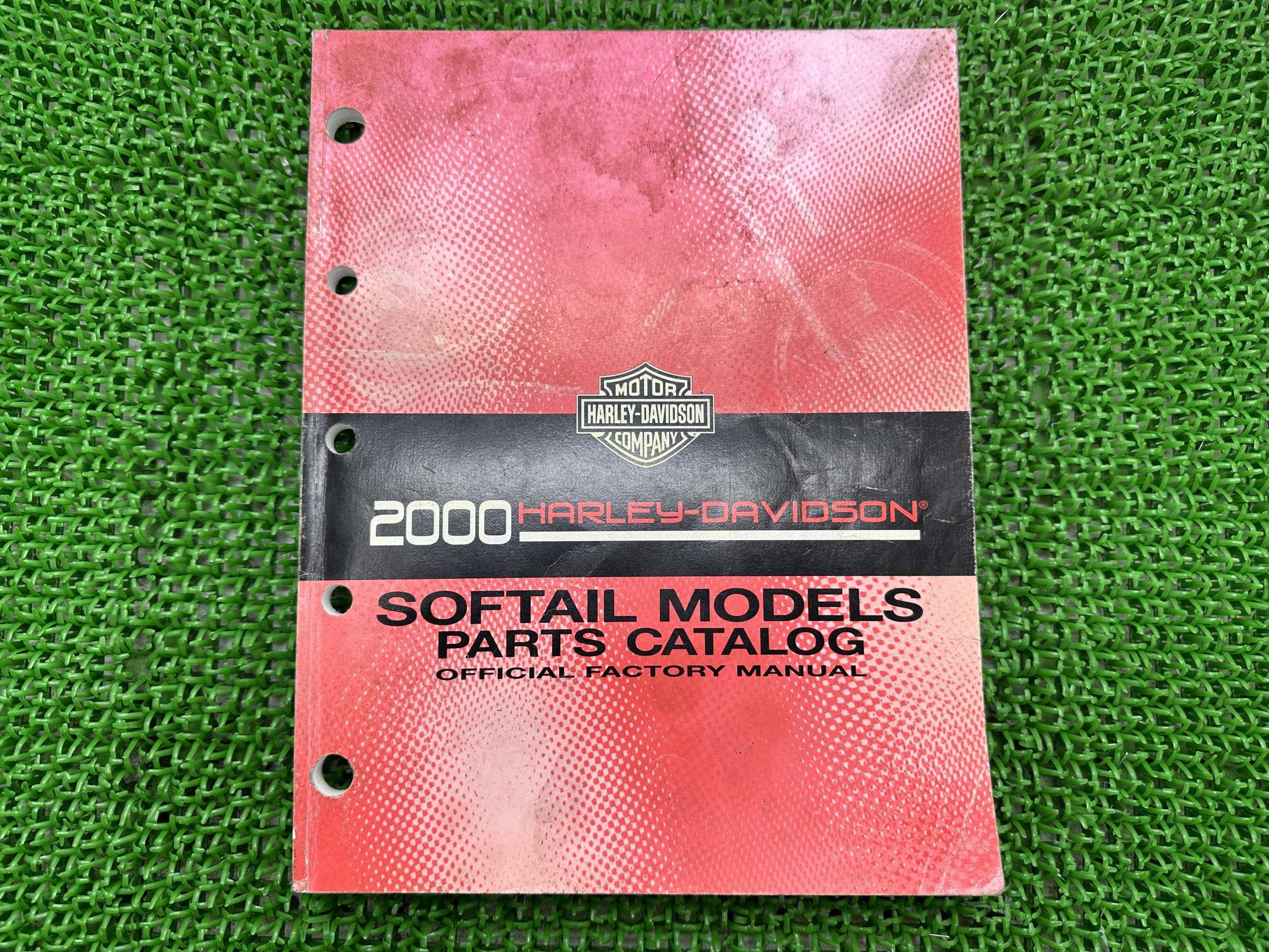ソフテイル パーツリスト 英語版 ハーレー 正規 バイク 整備書 2000年ソフテイルモデル パーツカタログ..