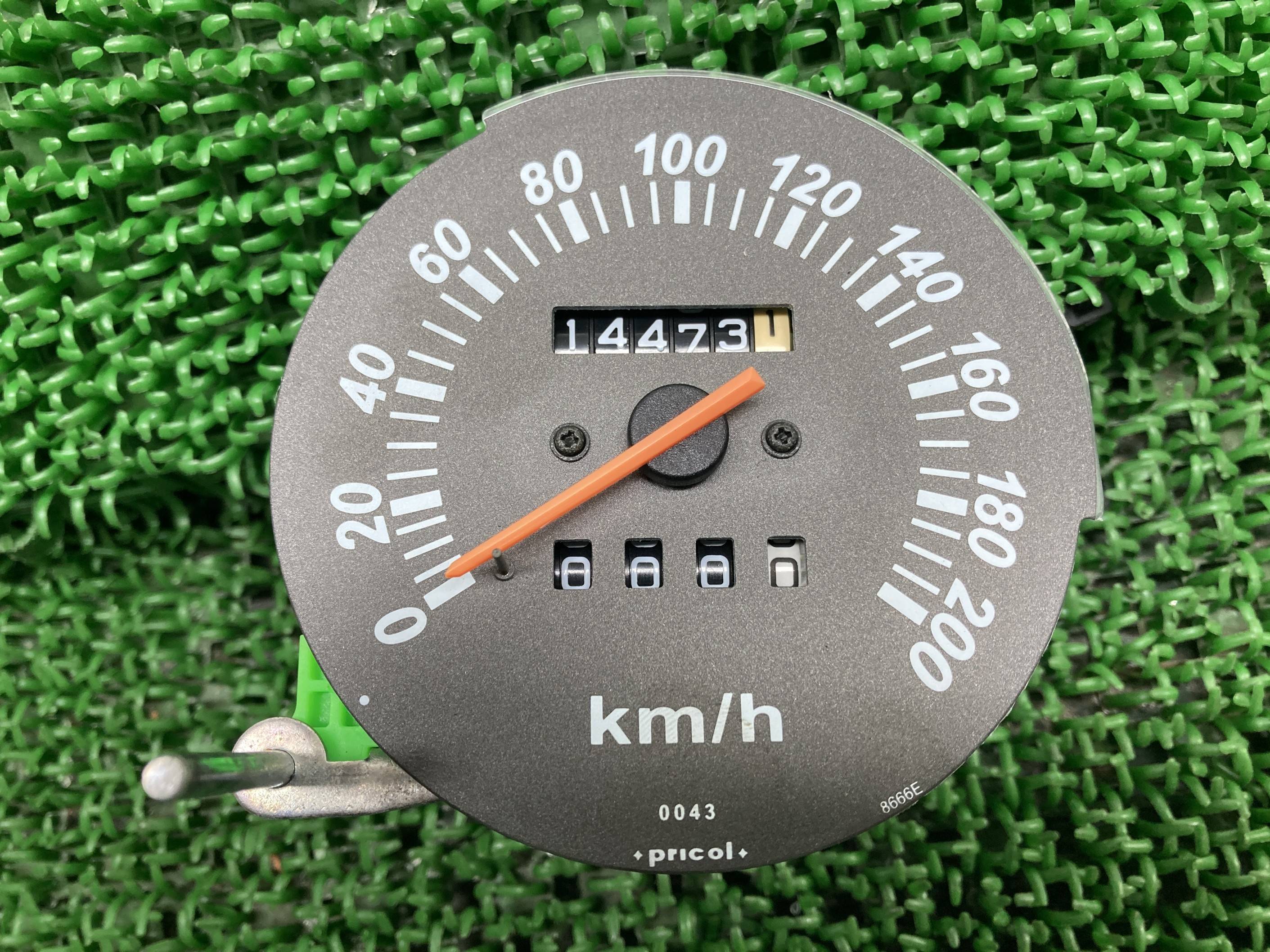 NINJA250R スピードメーター 0043 カワサキ 純正 バイク 部品 EX250K ニンジャ250R 割れ欠け無し 品薄 希少品 車検 Genuine 【中古】 xZ