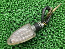 キジマ製 LEDウインカー 片側 000237 社外 バイク 部品 アロータイプ 219-5138 クリアレンズ メッキ 割れ欠け無し 【中古】 dK
