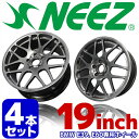 【4本セット】 ニーズ (NEEZ) 鍛造1ピースアルミホイール ユーロクロス RG44 BMW フロント8.5J-19 15 リヤ10.0J-19 25 PCD120 5H ハイパーブラック BMW-E39 E60専用 新生活応援