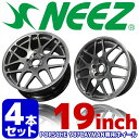 【4本セット】 ニーズ (NEEZ) 鍛造1ピースアルミホイール ユーロクロス RG44 PORSCHE フロント8.5J-19 47 リヤ10.0J-19 42 PCD130 5H ハイパーブラック PORSCHE 987CAYMAN専用 新生活応援