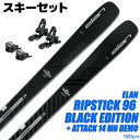 【在庫限り】スキーセット ELAN 23-24 RIPSTICK 96 BLACK EDITION 180cm ADCKMD23 ATTACK 14 MN DE...