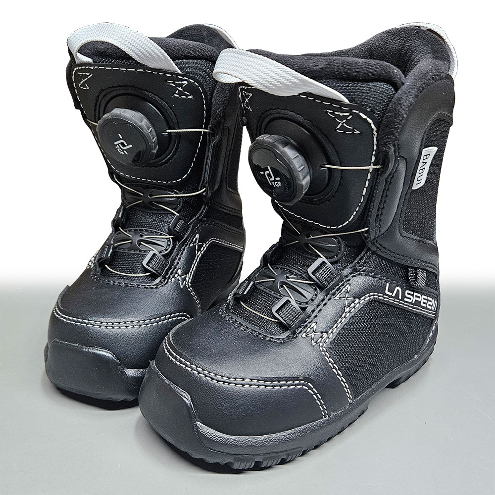 ジュニア スノーボードブーツ ダイヤル式 LASPEZIA LINERLESS TGF ブラック 15.5cm～23.5cm 子供用【RC..