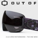 スノーゴーグル OUT OF 21-22 W2G4003 OPEN Motherboard/THE ONE NERO 大人用 メンズ レディース アウトオブ スキー スノーボード ゴーグル 