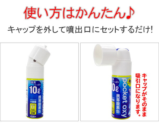 お試し2本セット ユニコム 携帯酸素缶 ポケットオキシ 大容量10L コンパクトサイズ 酸素スプレー スポーツ 登山 緊急時 便利【RCP】【楽天BOX・はこぽす】【はこぽす対応商品】【コンビニ受取対応商品】【メール便不可・宅配便配送】