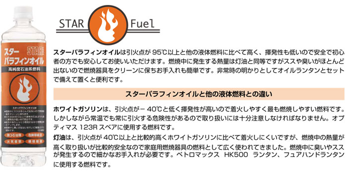 スター商事 STAR Fuel スターパラフィンオイル 2L 高純度石油系燃料 12876 2000mL 日本製 【メール便不可・宅配便配送】通販格安セール情報 楽天 通販