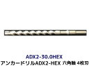 アンカードリル ADX2-HEX(六角軸)ハンマードリル用 ADX2-30.0HEX 1本 全長320mm 4枚刃 六角軸ドリル ドリルビット アンカードリル「取寄せ品」