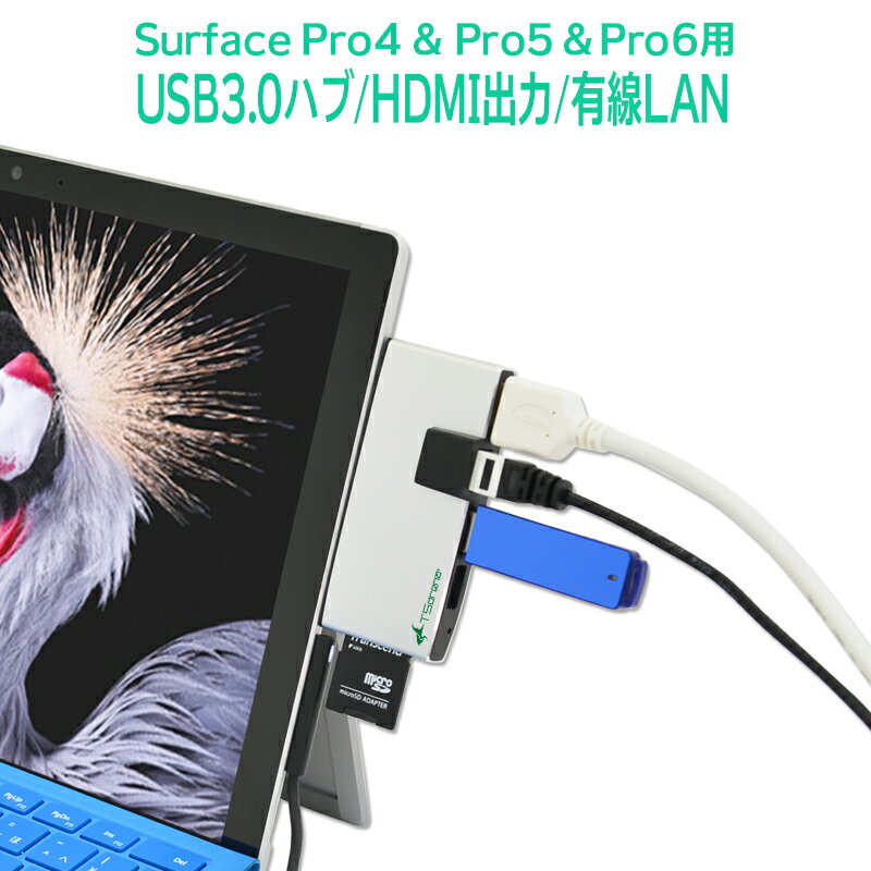 Surface Pro4 & Surface Pro 5 (2017Nf) & Surface Pro 6 (2018f) p USB3.0 nu [Mini DisplayPort  HDMI ϊ   LAN |[g SD microSD |[g]