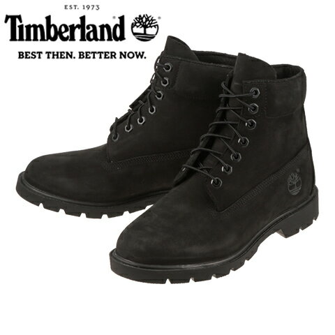 [ティンバーランド] Timberland TIMB 10042 メンズ | ショートブーツ レースアップブーツ | ウォータープルーフブーツ 6インチベーシック | 防水 耐久性 | 大きいサイズ対応 28.0cm | ブラック SP