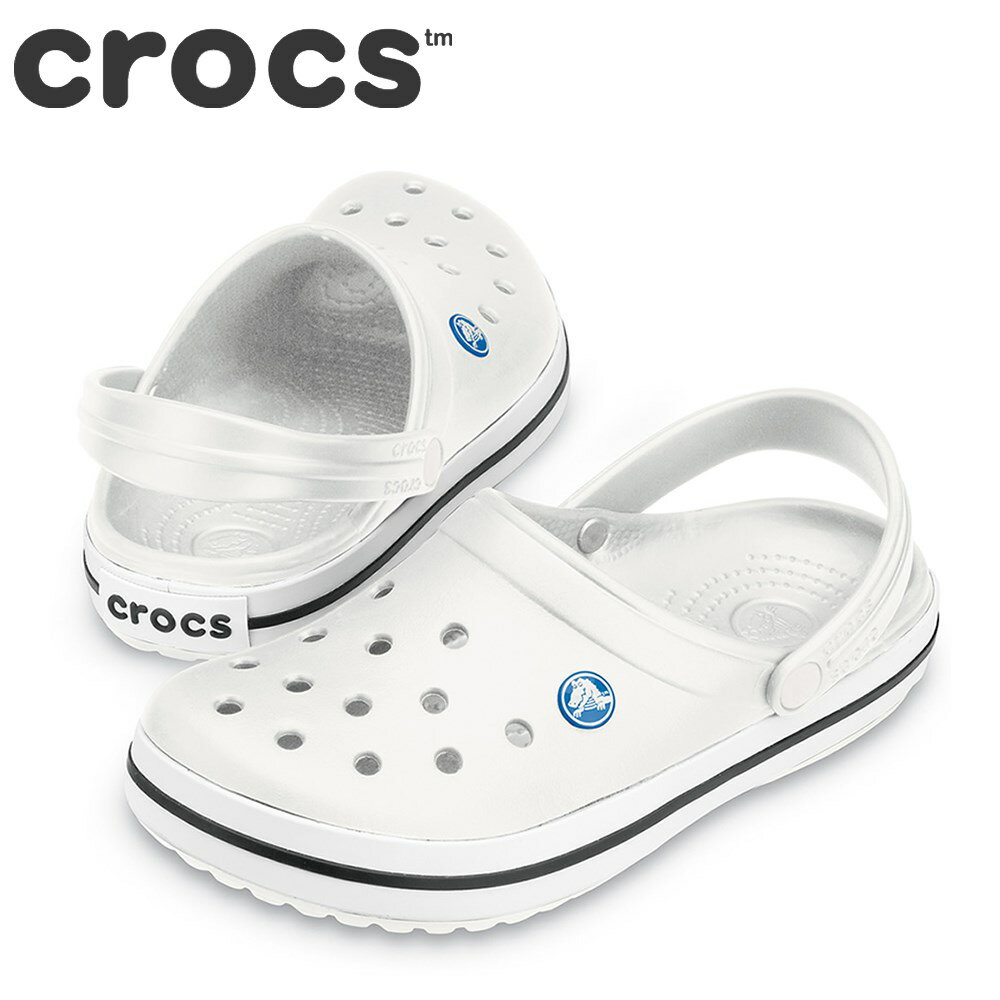 [クロックス] crocs 11016 W レディース | クロッグサンダル | crocband™　クロックバンド™ | バックストラップ　ジビッツホール | 軽量　クッション性 | ホワイト SP