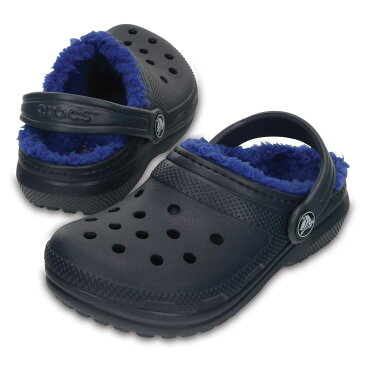 [クロックス] crocs 203506 キッズ ジュニア | クロッグサンダル | classic lined graphic clog kids | クラシック ラインド グラフィック クロッグ キッズ | 子供靴 男の子 女の子 | ネイビー×セルリアンブルー SP