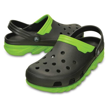 [クロックス] crocs 201398 M メンズ | クロッグサンダル | duet max clog | デュエット マックス クロッグ | 大きいサイズ対応 28.0cm | グラファイト×ボルトグリーン SP