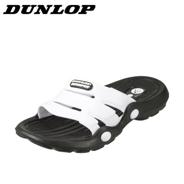 ダンロップ DUNLOP サンダル SW322A メンズ靴 靴 シューズ 3E相当 スポーツサンダル スポサン 軽量 幅広 シャワーサンダル ビーチサンダル ジム アウトドア レジャー ブラック×ホワイト SP