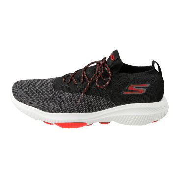 [スーパーSALE中ポイント10倍]スケッチャーズ SKECHERS スニーカー 54667 メンズ靴 靴 シューズ 4E相当 ランニングシューズ 軽量 GO WALK ゴー ウォーク ローカット スポーツ ジム 幅広 高反発 通気性 ブラックレッド SP