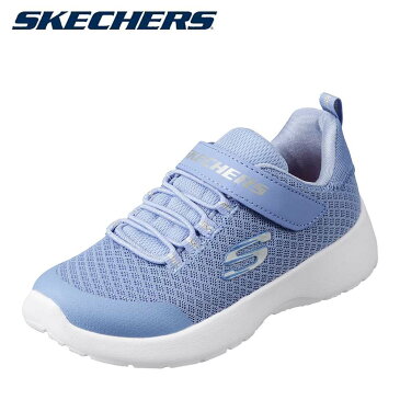 スケッチャーズ SKECHERS 81301L キッズ 靴 キッズ ジュニア スニーカー スケッチャーズ メモリーフォーム 面ファスナー 着脱テープ 低反発 ライトブルー SP