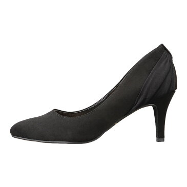 ロイヤルパーティ ROYAL PARTY RP8580 レディース靴 靴 シューズ 2E相当 アーモンドトゥパンプス ふかふかインソール クッション性 かかと リボン エレガンスパンプス ブラック SP