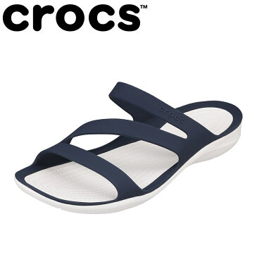 クロックス crocs 203998 レディース靴 靴 シューズ 3E相当 サンダル 軽量 軽い SWIFTWATER SANDAL 人気 ブランド ネイビー×ホワイト SP