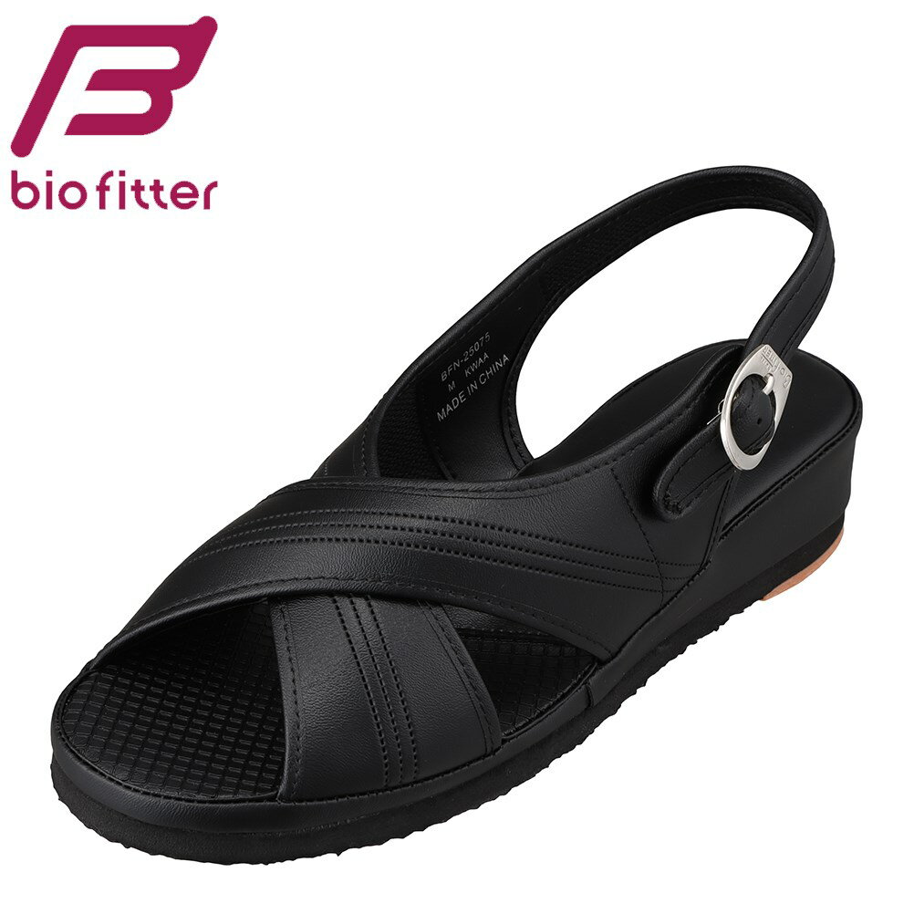 バイオフィッター ナース biofitter BFN-25075 レディース靴 2E相当 サンダル ナースサンダル 看護用 仕事用 フィット性 クッション性 疲れにくい 快適 ブラック SP