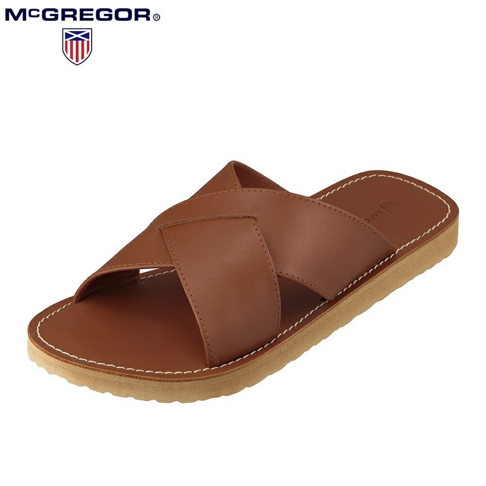 マックレガー McGREGOR MC774 メンズ靴 靴 シューズ 3E相当 サンダル 本革 レザー リゾート 旅行 高級感 上品 ブラウン SP