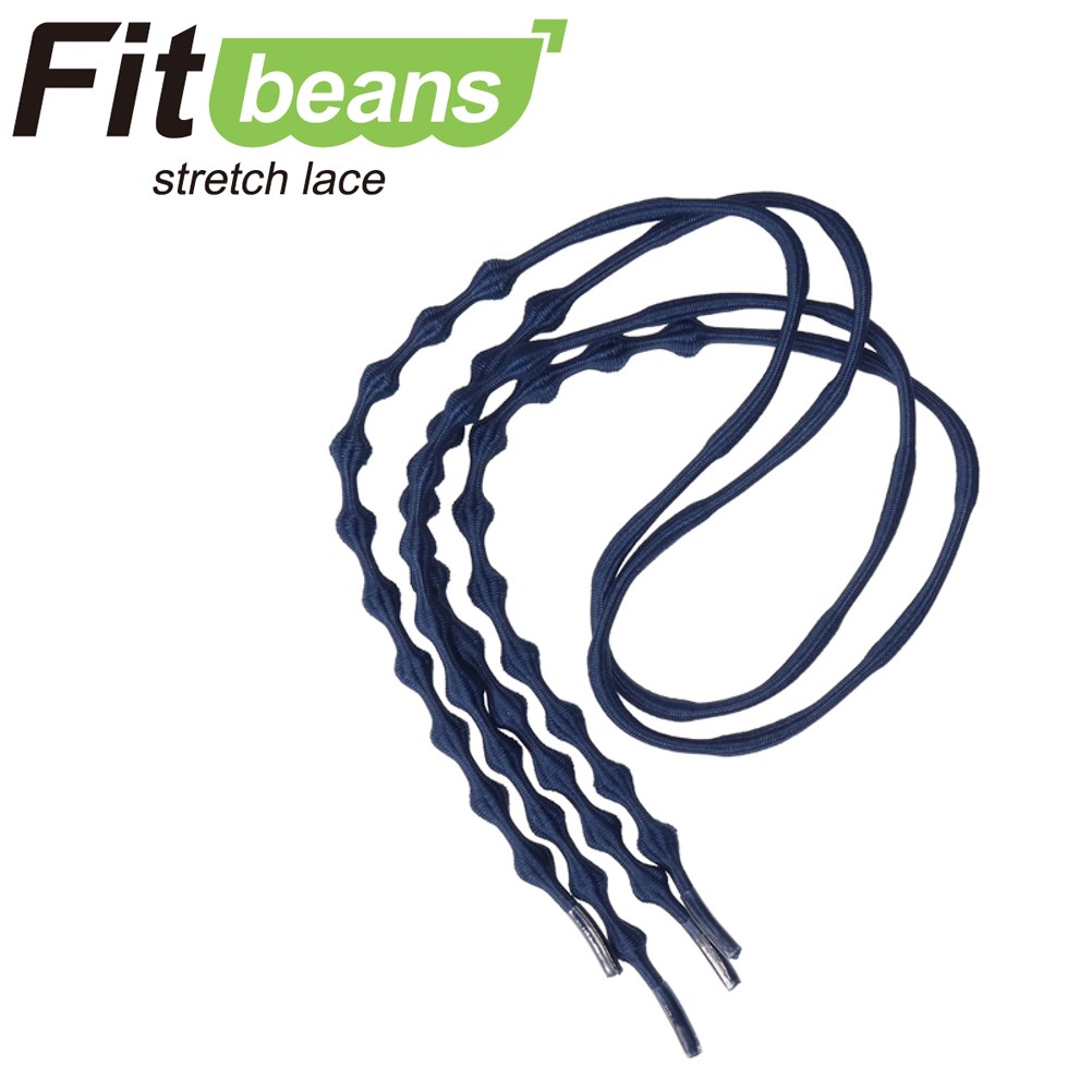 【楽天スーパーSALE★最大50％OFF】フィットビーンズ Fitbeans FBS-P1065 靴 シューズ 結ばない 靴ひも シューレース 動きやすい 履きやすい フィット 靴紐 おしゃれ カラフル スポーツ ランニング ウォーキング ジム ゴルフ 運動 ネイビー SP