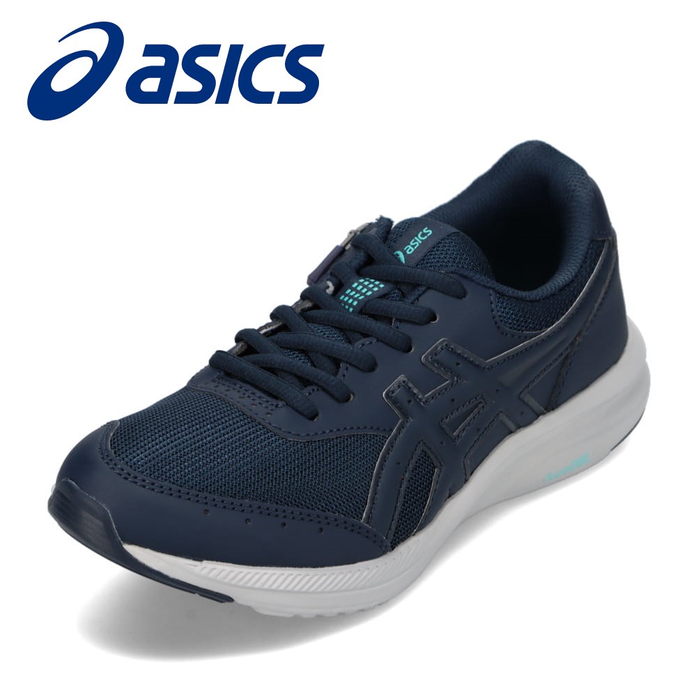 アシックス asics 1292A054.400L レディース靴 靴 シューズ 4E相当 スニーカー ウォーキングシューズ GEL-FUNWALKER W054 内側ファスナー 履きやすい ローカットスニーカー 運動 スポーツ ネイビー×ネイビー SPのサムネイル